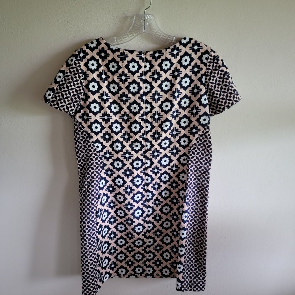 Boden Pink Navy Shift Dress Floral 6P Petite - Picture 7 of 9